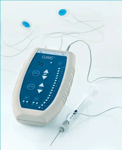 The EMG-guided injection device used to place botulinum toxin precisely into an eye muscle